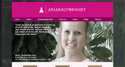 Desktop Screenshot of aniaragymnasiet.se
