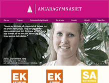 Tablet Screenshot of aniaragymnasiet.se